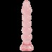 Анальная пробка ребристая Crystal Jellies - Anal Plug (Bumps) - Pink