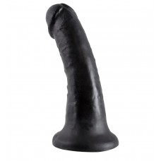 Чёрный фаллоимитатор с присоской King Cock 6 - 15,2 см