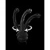 Стеклянный фаллоимитатор Icicles с силиконовой присоской, черный