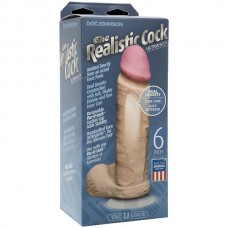 Фаллоимитатор реалистик с мошонкой на присоске Ultra Skin 6 Realistic Cock