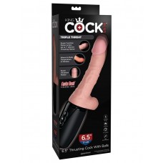 Компактная секс-машина King Cock Plus 6.5 Thrusting Cock with Balls