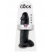 Чёрный фаллоимитатор-гигант King Cock 12 with Balls  - 30,5 см