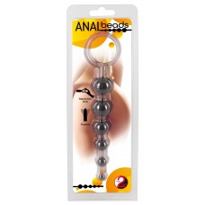 Анальная елочка с органичителем кольцом Anal Beads smoke by You2Toys