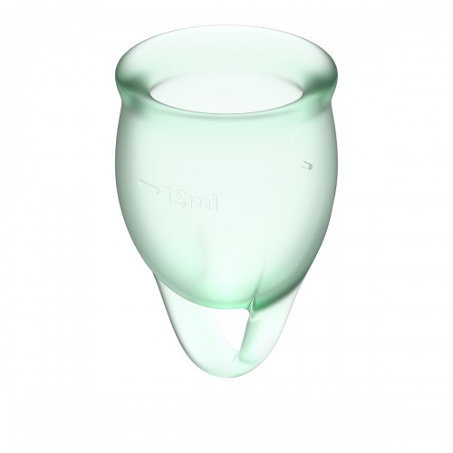 Набор менструальных чаш Satisfyer Feel good Menstrual Cup (light green)