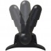 Аксессуар - фиксирующийся плаг для крепления фаллоимитаторов и/или насадок для страпонов Vac-U-Lock™ Deluxe 360° Swivel Suction Cup Plug - Black