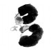 Металлические наручники Furry Love Cuffs с черным мехом