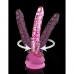 Стеклянный фаллоимитатор Icicles с силиконовой присоской, розовый