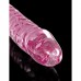 Стеклянный фаллоимитатор Icicles с силиконовой присоской, розовый